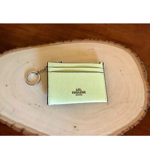 NWT Coach Mini Rowan Satchel with Zip ID case Pale Lime - Picture 7 of 8